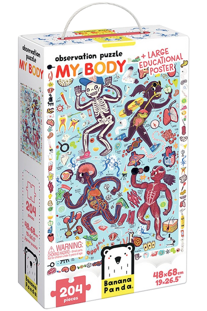 Puzzle Observation My Body (204 piezas) 7+