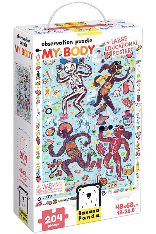 Puzzle Observation My Body (204 piezas) 7+