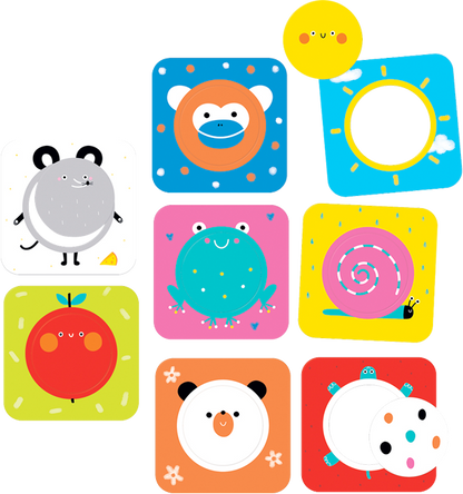 Puzzle Discovering Circles (16 piezas, 8 puzzles) 1+