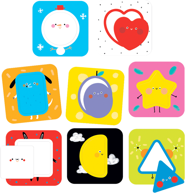 Puzzle Discovering Shapes (16 piezas, 8 puzzles) 18M+
