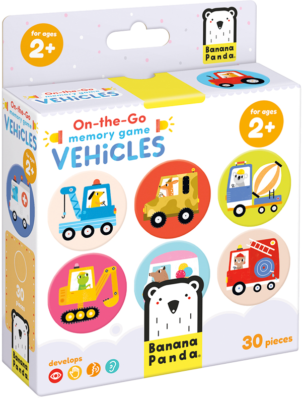 Juego de memoria Vehicles (15 pares) 2+