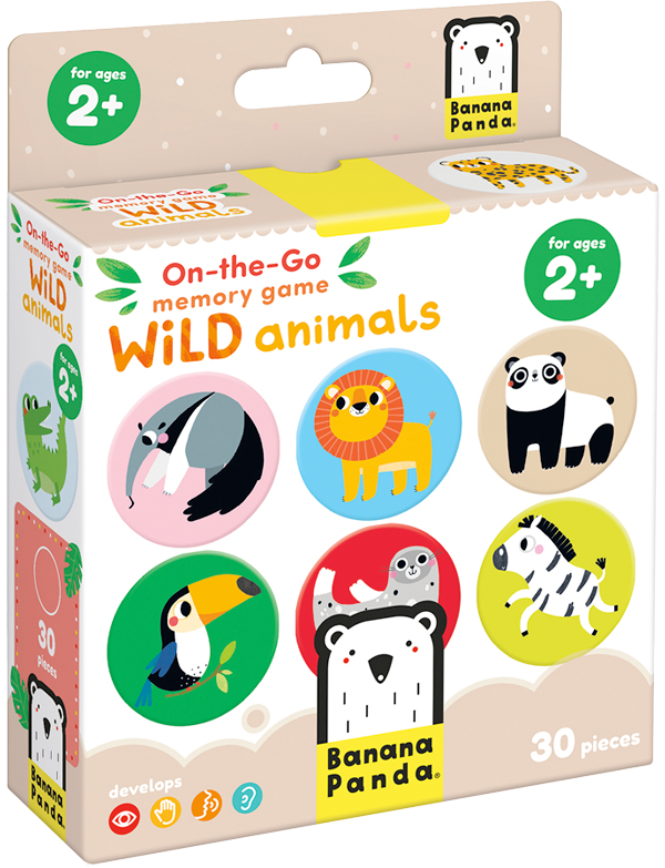 Juego de memoria Wild animals (15 pares) 2+