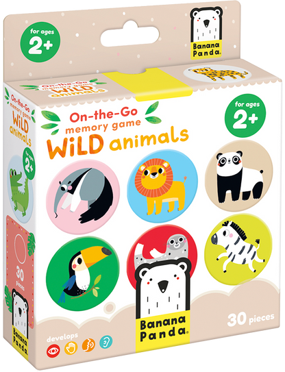 Juego de memoria Wild animals (15 pares) 2+
