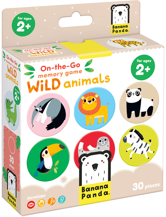 Juego de memoria Wild animals (15 pares) 2+