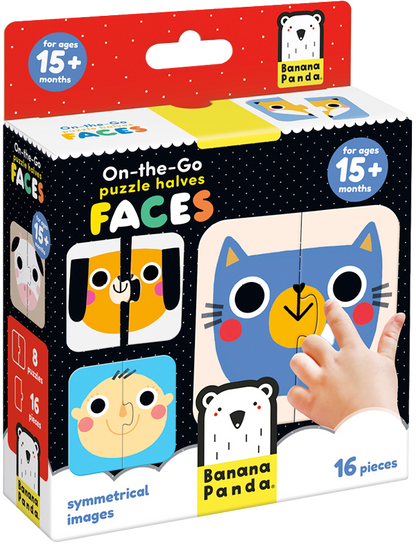Puzzle Halves Faces (16 piezas, 8 puzzles) 15M+