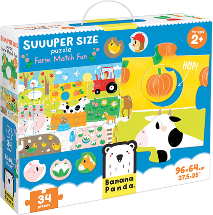 Puzzle Suuuper Size Farm Match Fun (34 piezas) 2+