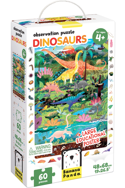 Puzzle Observation Dinosaurs (60 piezas) 4+