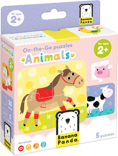 Puzzle Animals (20 piezas, 5 puzzles) 2+