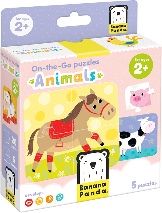 Puzzle Animals (20 piezas, 5 puzzles) 2+