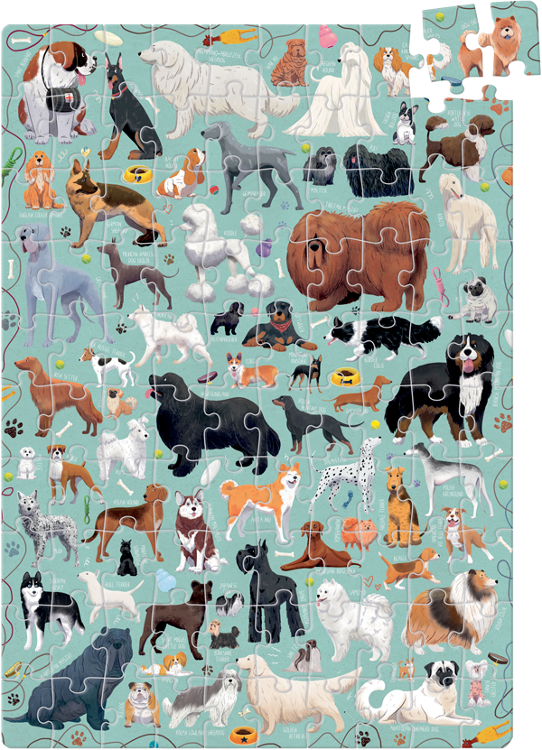 Puzzle Puzzlove Dogs (100 piezas) 5+