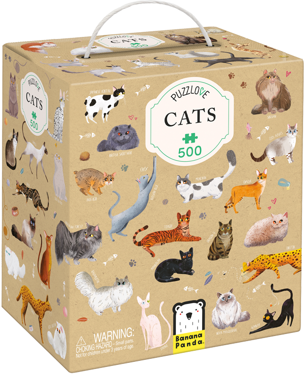 Puzzle Puzzlove Cats (500 piezas) 9+