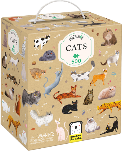 Puzzle Puzzlove Cats (500 piezas) 9+