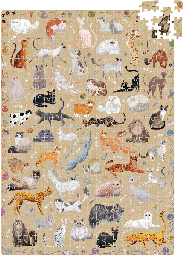 Puzzle Puzzlove Cats (500 piezas) 9+