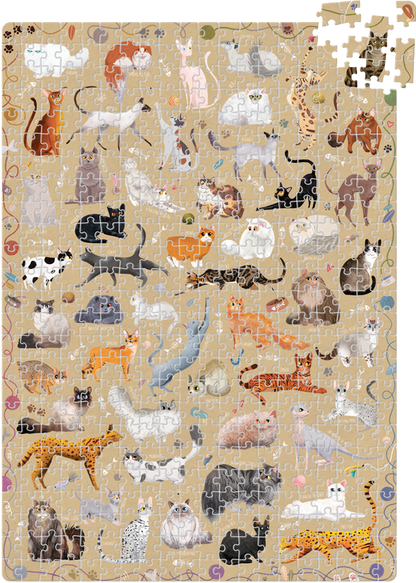 Puzzle Puzzlove Cats (500 piezas) 9+
