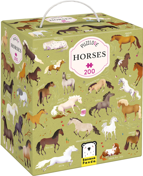 Puzzle Puzzlove Horses (200 piezas) 7+