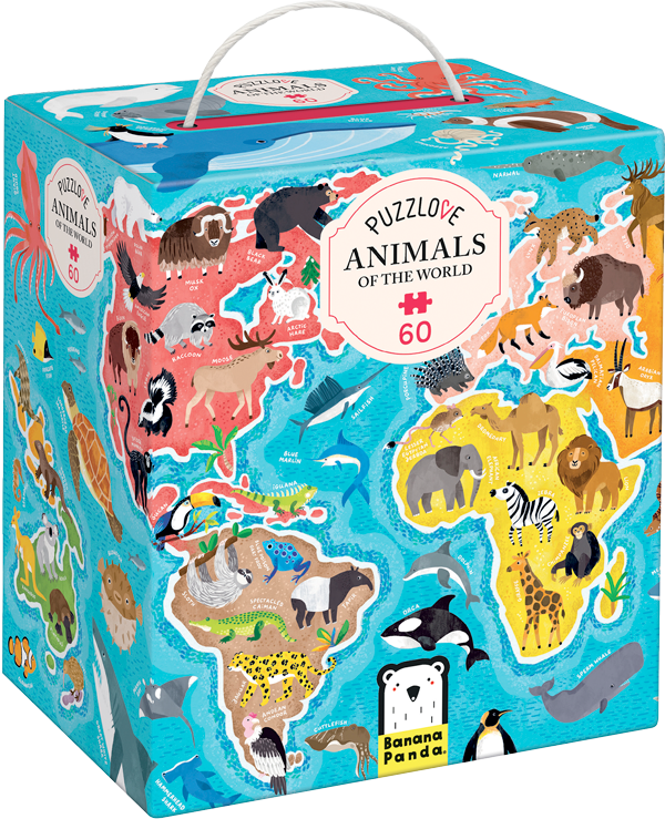 Puzzle Puzzlove Animals Of the World (60 piezas) 4+