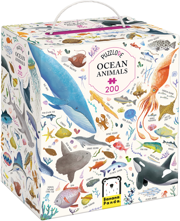 Puzzle Puzzlove Ocean Animals (200 piezas) 7+