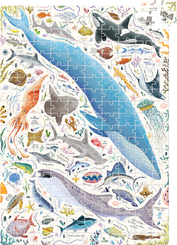 Puzzle Puzzlove Ocean Animals (200 piezas) 7+
