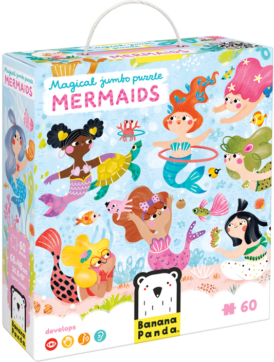 Puzzle Magical Jumbo Mermaids (60 piezas) 4+