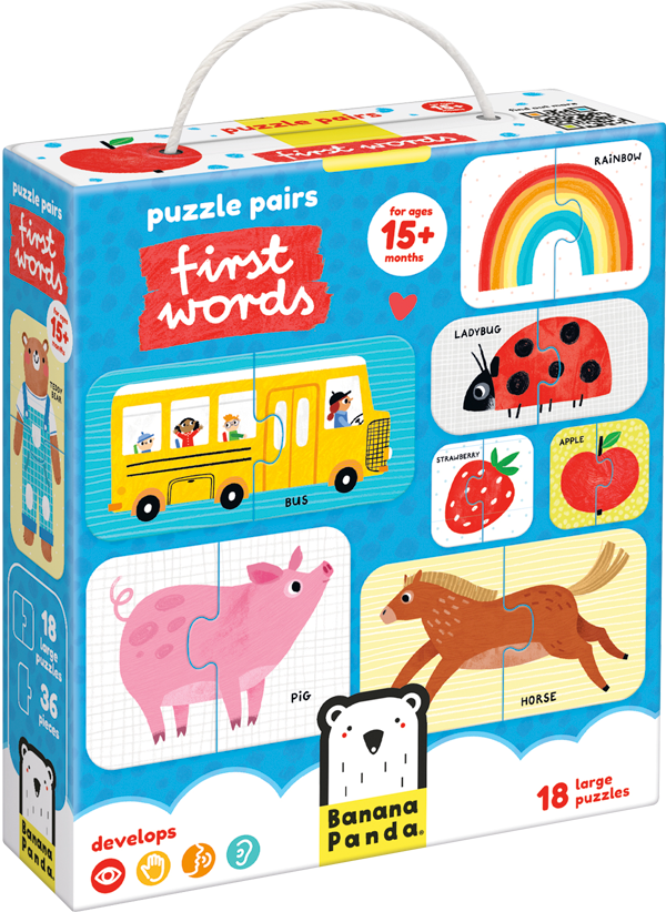 Puzzle Pairs First Words (36 piezas, 18 puzzles) 15M+