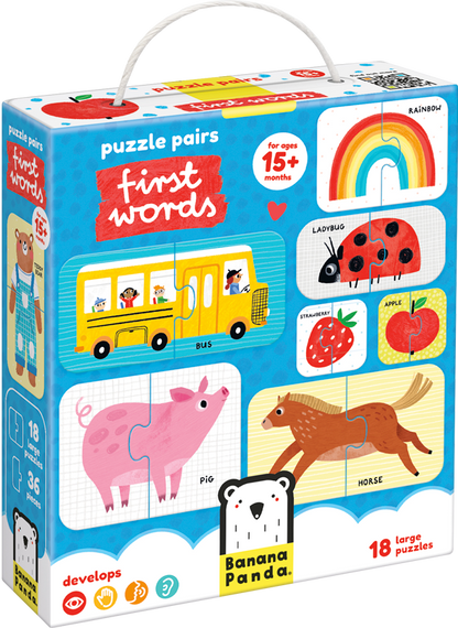 Puzzle Pairs First Words (36 piezas, 18 puzzles) 15M+