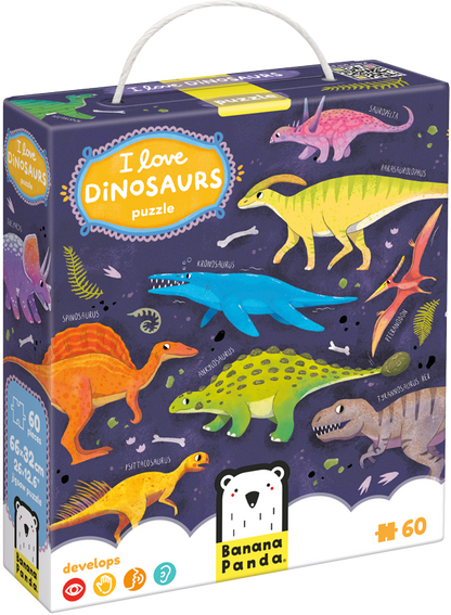Puzzle I love Dinosaurs (60 piezas) 4+