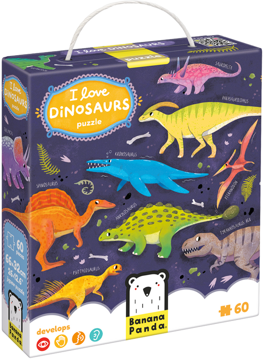 Puzzle I love Dinosaurs (60 piezas) 4+