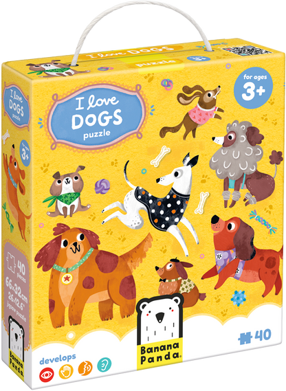 Puzzle I love Dogs (40 piezas) 3+