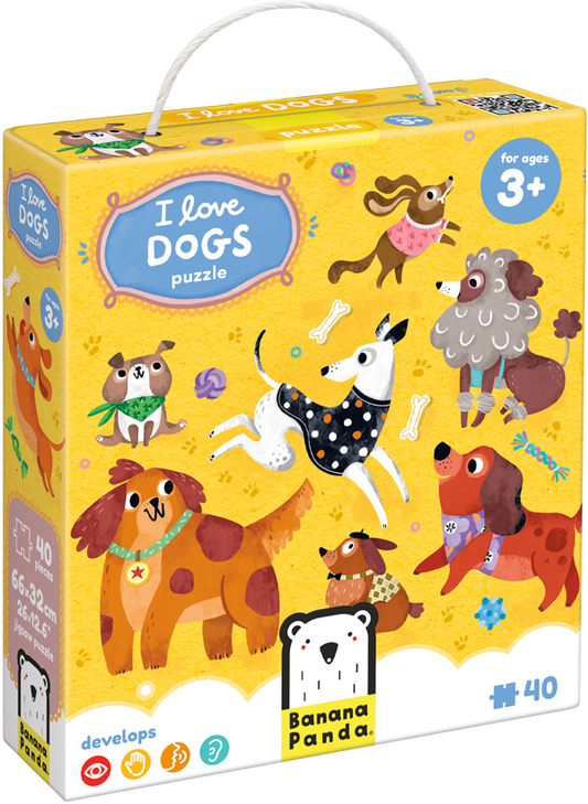 Puzzle I love Dogs (40 piezas) 3+