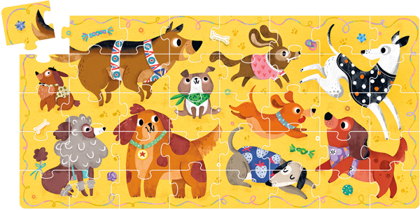Puzzle I love Dogs (40 piezas) 3+