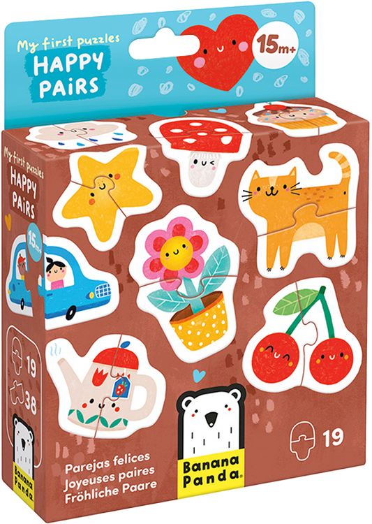 My First Puzzle Happy Pairs (38 piezas, 19 puzzles) 15M+