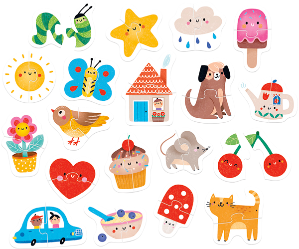 My First Puzzle Happy Pairs (38 piezas, 19 puzzles) 15M+