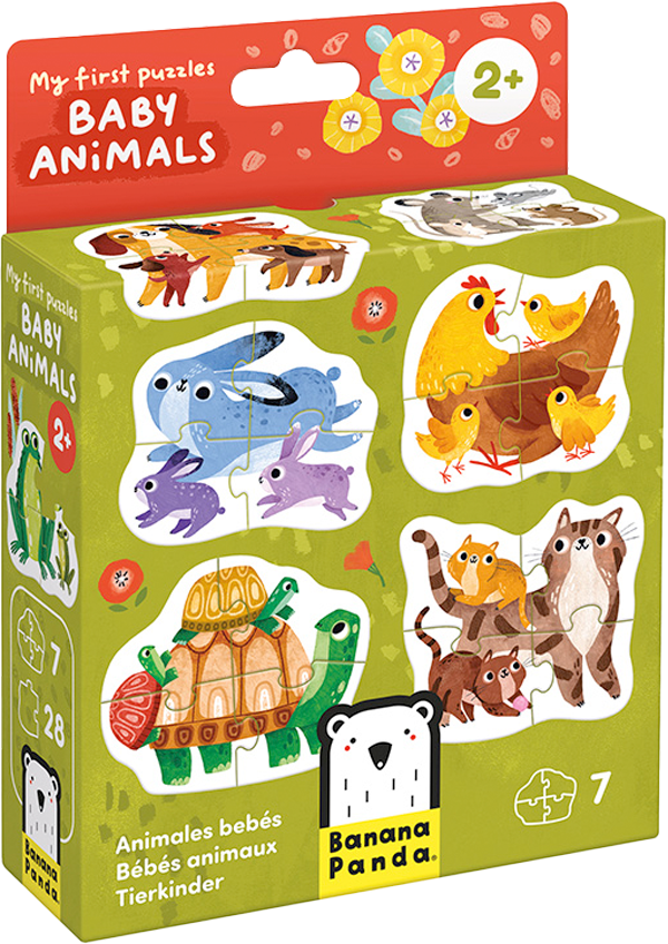 My First Puzzle Baby Animals (28 piezas, 7 puzzles) 2+