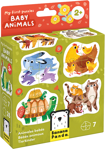 My First Puzzle Baby Animals (28 piezas, 7 puzzles) 2+