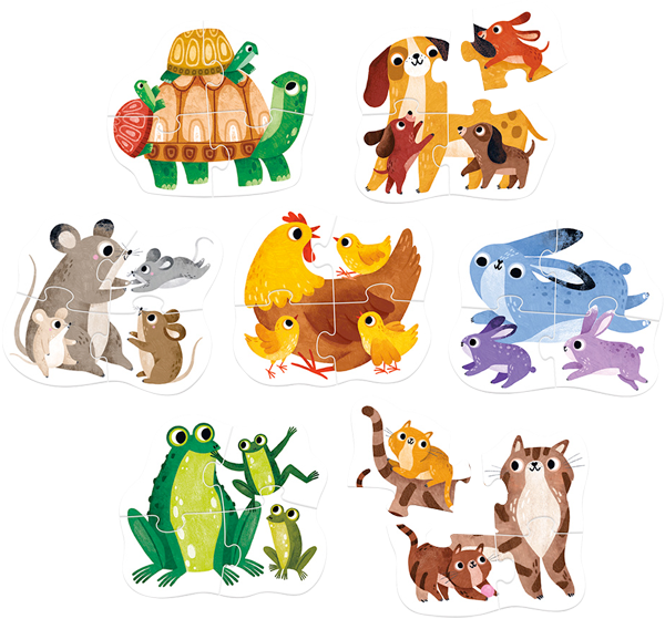 My First Puzzle Baby Animals (28 piezas, 7 puzzles) 2+