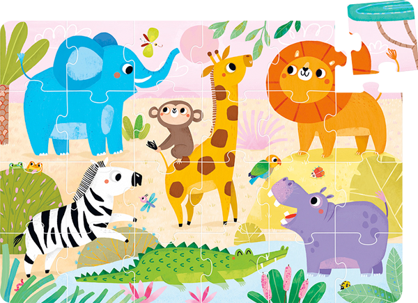 Puzzle Wild Jumbo Safari (24 piezas) 2+