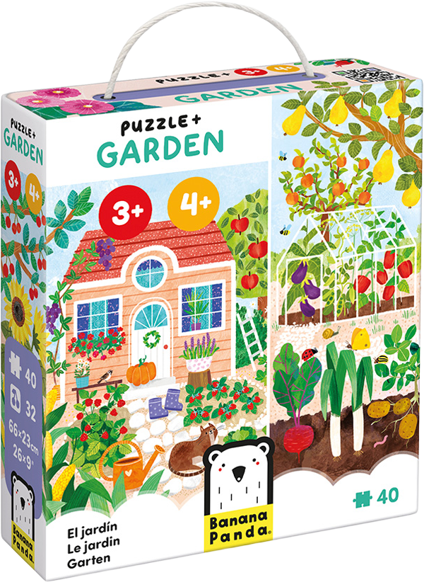 Puzzle+ El Jardín (40 piezas) 3+, 4+