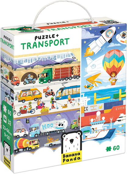 Puzzle + Transport (60 piezas) 4+