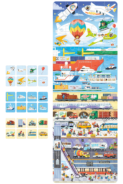Puzzle + Transport (60 piezas) 4+
