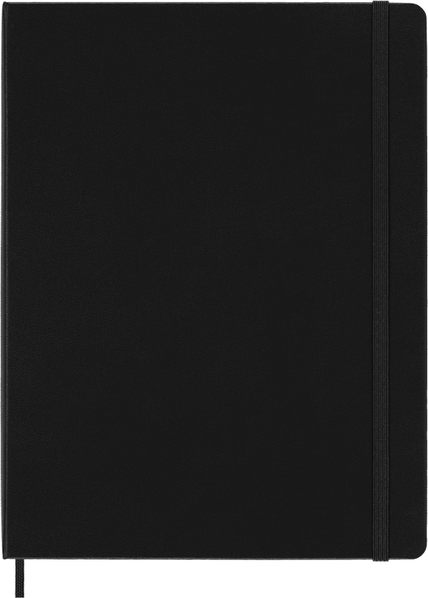Cuaderno Clásico - Tapa Dura - XL - Negro - Lisa