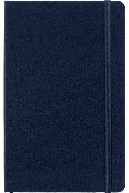 Cuaderno Clásico - Tapa Dura - Large - Azul Zafiro - Cuadriculada