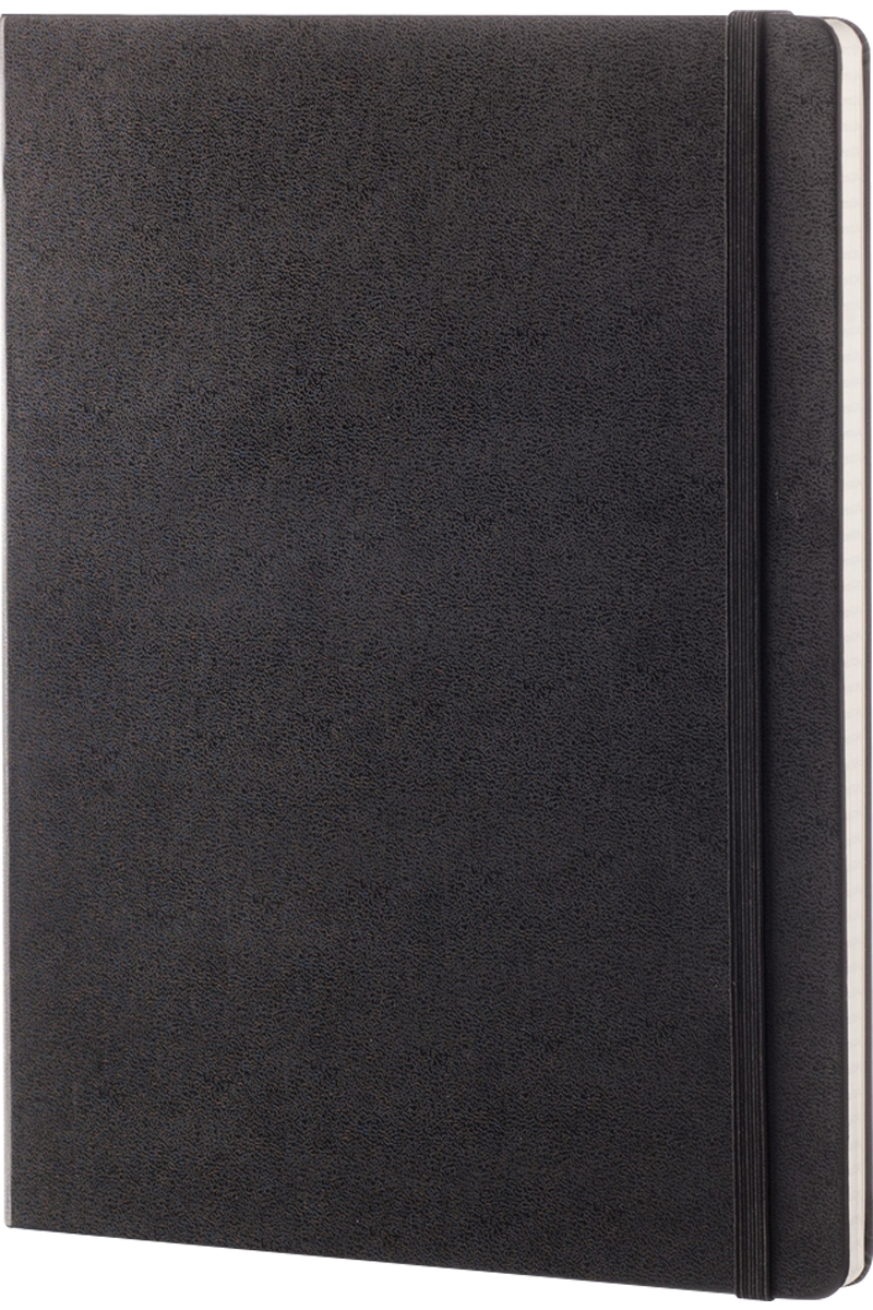 Cuaderno Clásico - Tapa dura - XL - Negro - Cuadriculada