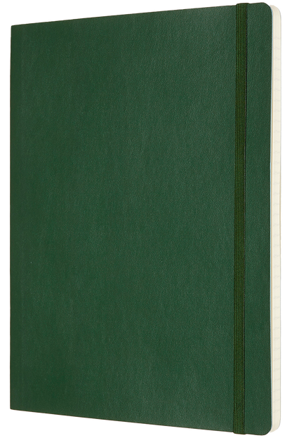 Cuaderno Clásico - Tapa Blanda - XL - Verde mirto - De rayas