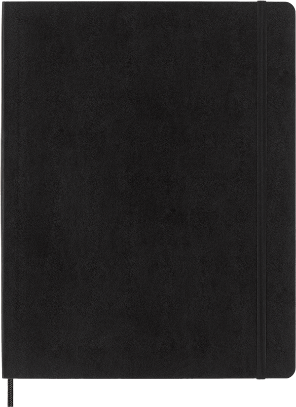 Cuaderno Clásico - Tapa Blanda - XXL - Negro - Lisa