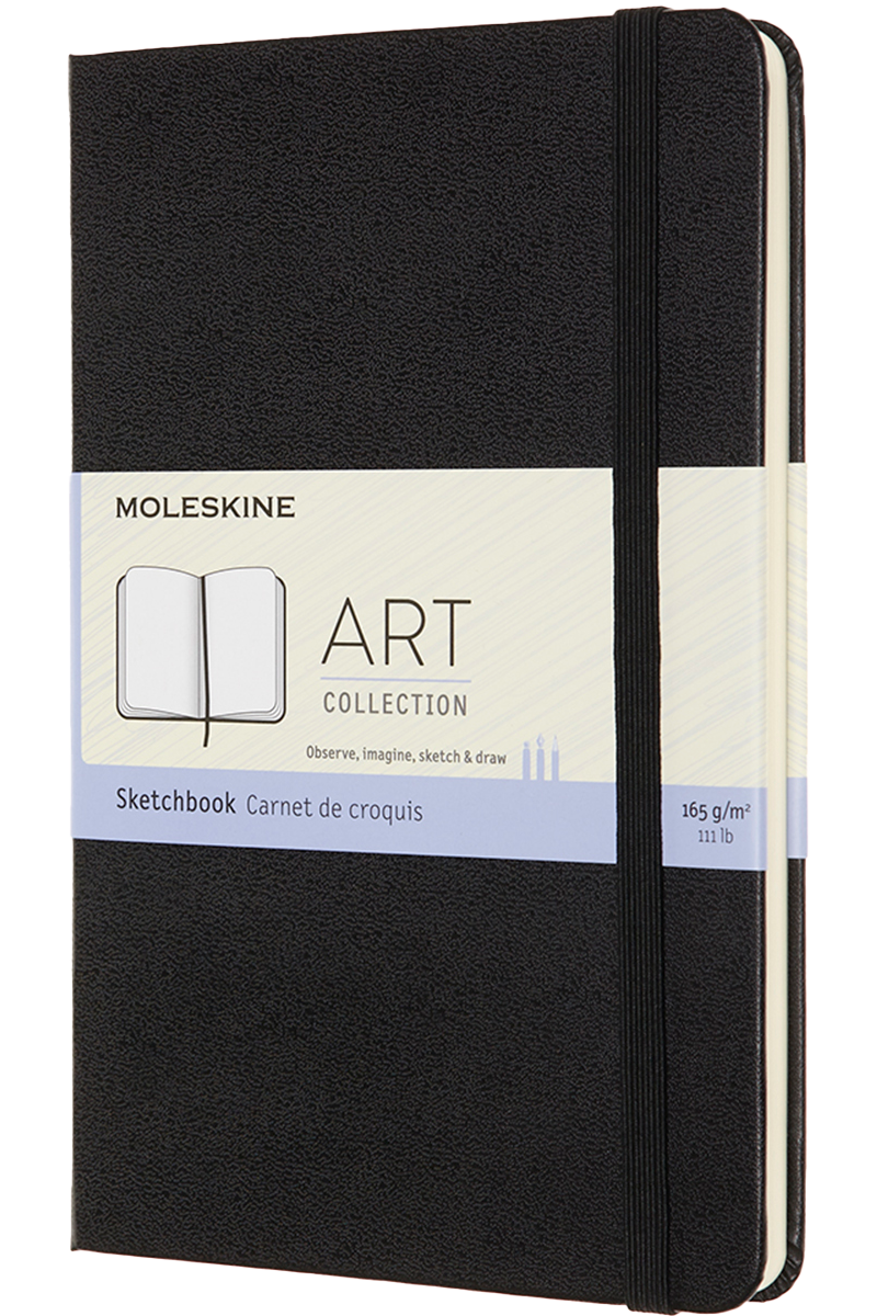 Cuaderno para dibujo - Tapa dura - Medium - Negro