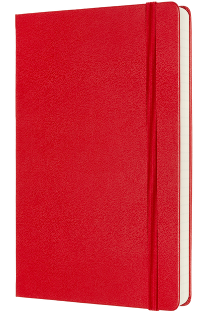 Cuaderno Clásico expanded - Tapa dura - Large - Rojo escarlata - De rayas