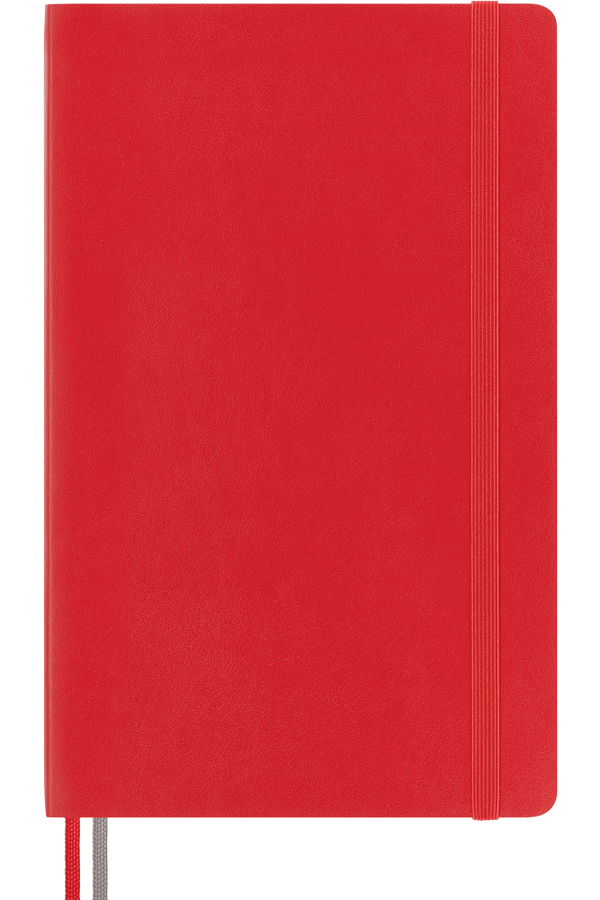 Cuaderno clásico expanded - Tapa Blanda - Large - Rojo escarlata - De rayas