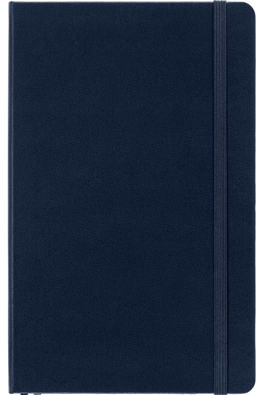 Cuaderno Clasico expanded - Tapa Dura - Large - Azul Zafiro - De rayas
