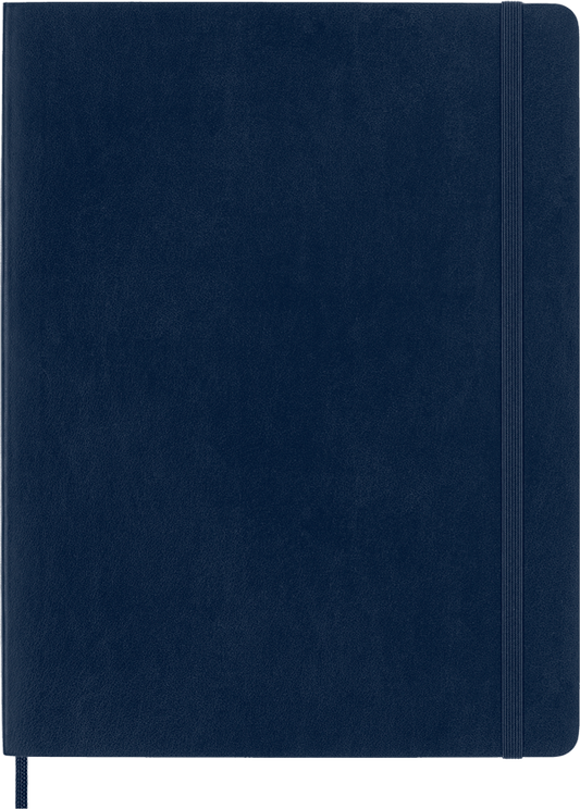 Cuaderno Clásico - Tapa Blanda - XL - Azul zafiro - Lisa