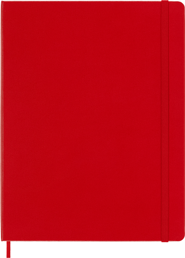 Cuaderno Clásico - Tapa Dura - XL - Rojo escarlata - Lisa